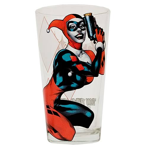 Harley Quinn Toon Tumbler Pint Glass